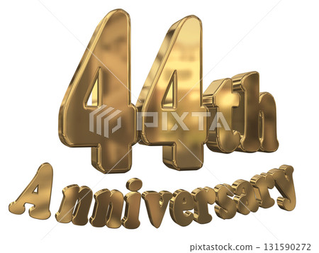 3DCG text "44th Anniversary/44th Anniversary Mark Sparkle" 3DCG text "44th Anniversary/44th Anniversary Mark Sparkle" 131590272