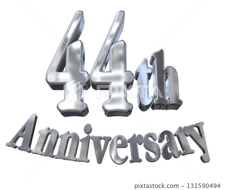 3DCG text "44th Anniversary/44th Anniversary Mark Sparkle" 3DCG text "44th Anniversary/44th Anniversary Mark Sparkle" 131590494