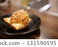 homemade dessert cream puff 131590595