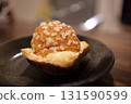homemade dessert cream puff 131590599
