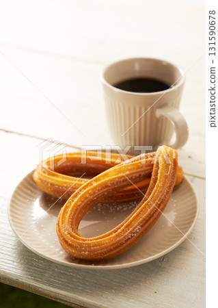 Churros: Image of Spanish fried pastry 131590678