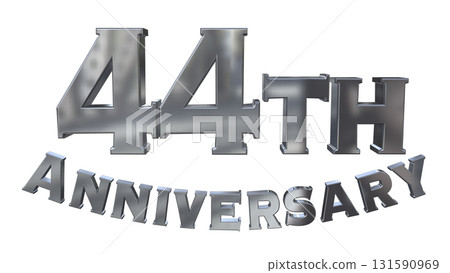 3DCG text "44th Anniversary/44th Anniversary Mark Sparkle" 131590969