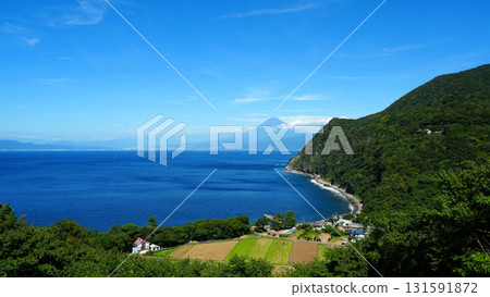 Mount Fuji and Suruga Bay from Kirameki Hill 131591872