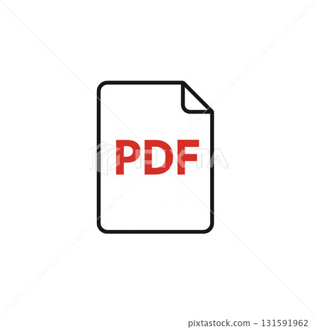 PDF彩色圖示、素材、無背景、文件創建 131591962
