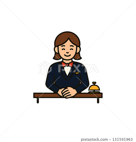 禮賓彩色圖示、材質、無背景、文件創建 131591963