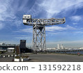 Harbor, Old cranes at dockside, Yokohama International Japan Port 131592218