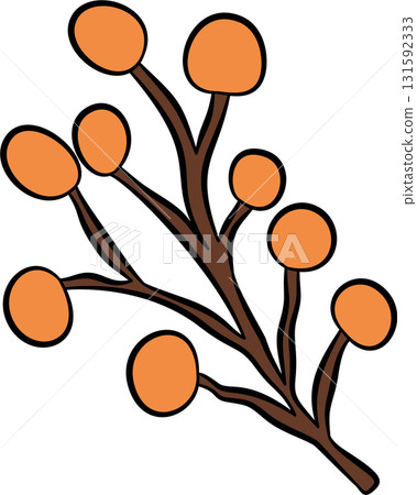 Orange wildflowers 131592333