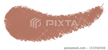 Abstract organic colored pencils abstract brown chalk drop shape isolated on transparent background 131592430