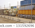 Current status of warehouse fence installation around Yokosuka Ferry Terminal 131592696