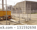 Current status of warehouse fence installation around Yokosuka Ferry Terminal 131592698
