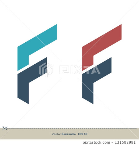 Letter F vector Logo Template illustration design 131592991