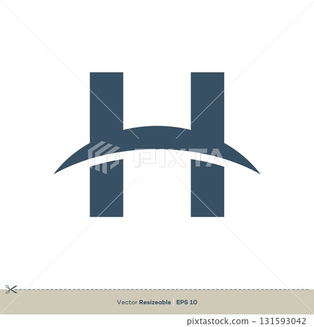 Letter H vector Logo Template illustration design 131593042