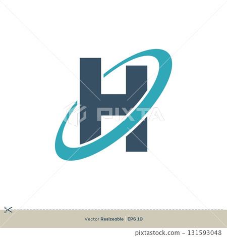 Letter H vector Logo Template illustration design 131593048
