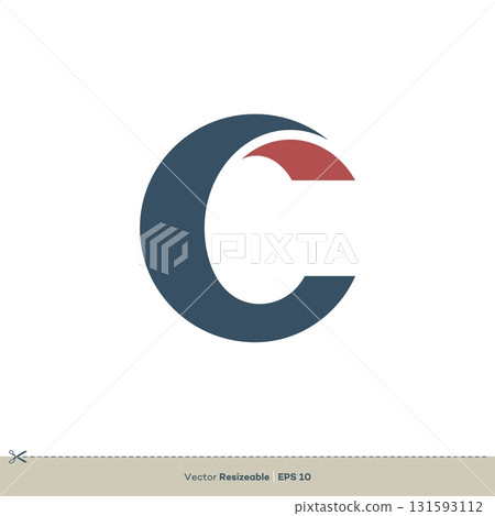 C Letter Vector Icon Logo Template Flat Design C Letter Vector Icon Logo Template Flat Design 131593112