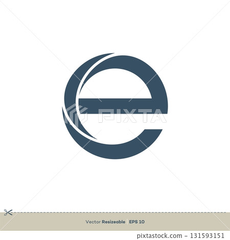 Letter E Logo Vector Icon Template Flat Illustration Design Letter E Logo Vector Icon Template Flat Illustration Design 131593151