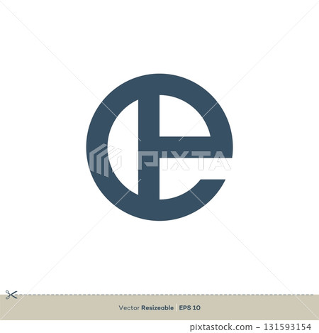 Letter E Logo Vector Icon Template Flat Illustration Design 131593154