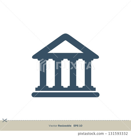 Court Building Icon Vector Logo Template Illustration Design Court Building Icon Vector Logo Template Illustration Design 131593332