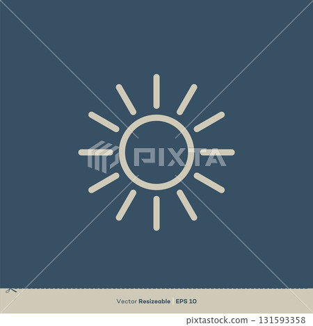 Sun Vector Icon Logo Template Illustration Design Sun Vector Icon Logo Template Illustration Design 131593358