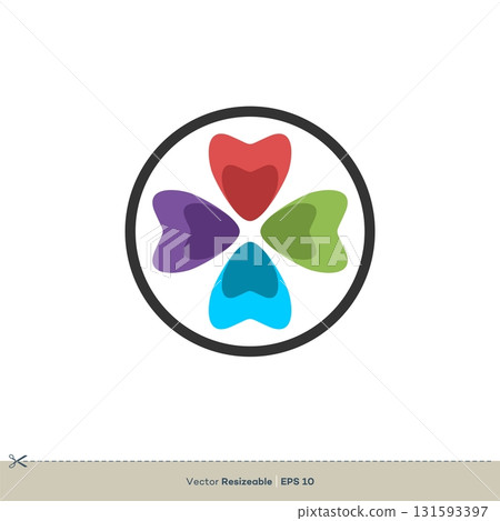 Colorful Petal Flower Logo Template Illustration Design Colorful Petal Flower Logo Template Illustration Design 131593397