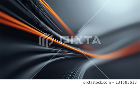 Dynamic lines flow gracefully in a blend of gray and orange, creating an intriguing abstract design. Dynamic lines flow gracefully in a blend of gray and orange, creating an intriguing abstract design. 131593618