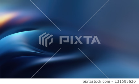 Flowing blue tones form an abstract backdrop, highlighting modern design and tranquility in a digital realm. 131593620