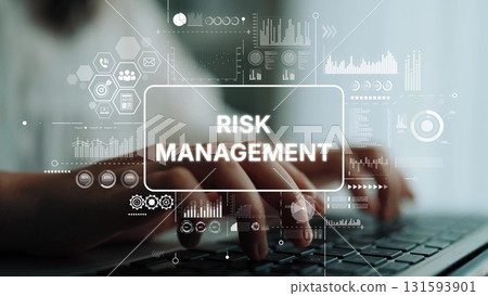 Hands Typing on Keyboard with Digital Risk Management Graphics and Data Visualizations in a Professional Setting. Asymptotic smart data analytic Hands Typing on Keyboard with Digital Risk Management Graphics and Data Visualizations in a Professional Setting. Asymptotic smart data analytic 131593901