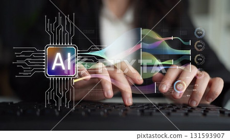 AI Brain Processing Data with Generative Artificial Intelligence Concept Muxer AI Brain Processing Data with Generative Artificial Intelligence Concept Muxer 131593907