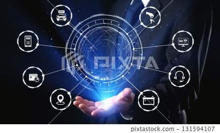 Online car rental service with digital booking and vehicle sharing icons Gist Online car rental service with digital booking and vehicle sharing icons Gist 131594107
