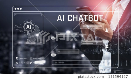 AI chatbot interface for automated communication and support Marrow 131594127