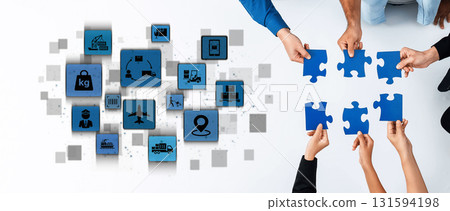 LoEnticeics icons illustrate delivery, supply chain, warehouse, and shipping. Entice LoEnticeics icons illustrate delivery, supply chain, warehouse, and shipping. Entice 131594198