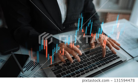 Candlestick Chart and Market Trend Analysis Marrow 131594478