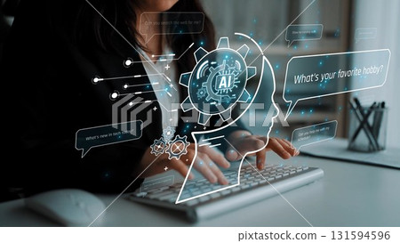 Conversational AI assistant chatbot interaction Marrow 131594596