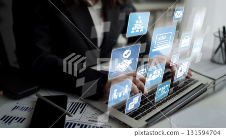 Job search and human resources recruitment Funnel Job search and human resources recruitment Funnel 131594704