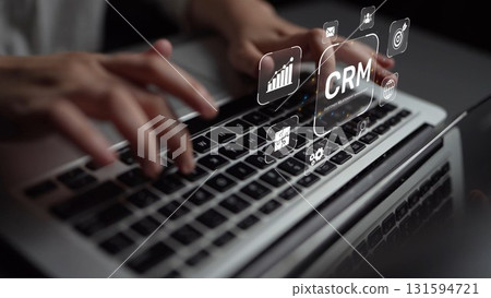 CRM Customer Relationship Management Platform with Data Analytic User Tool Muxer 131594721