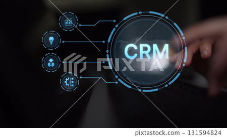 CRM Customer Relationship Management Platform with Data Analytic User Tool Muxer 131594824