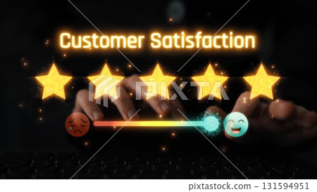 Customer satisfaction rating and feedback evaluation Marrow 131594951