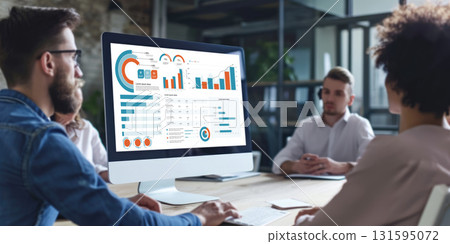 Business data dashboard provide business intelligence analytic brisk 131595072
