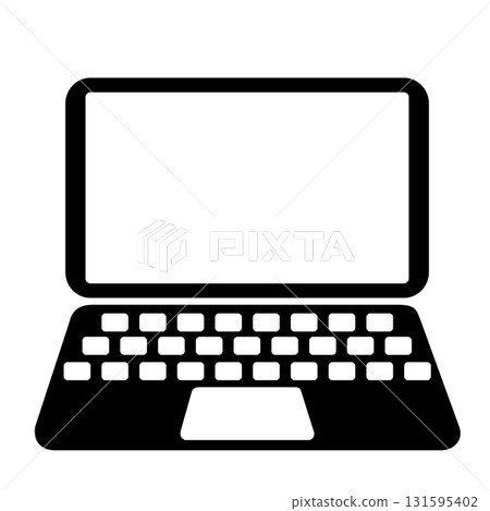 Simple laptop icon illustration material 131595402