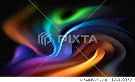 Vivid colors blend seamlessly to form a flowing and dynamic abstract background that captures attention. 131595570