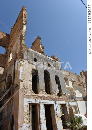Abandoned weathered house ruins in Fez, Morocco Abandoned weathered house ruins in Fez, Morocco 131595685
