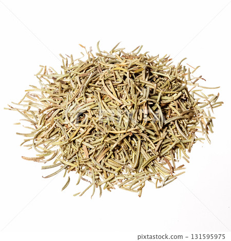 Rosemary spice herb closeup, isolated on white. 131595975
