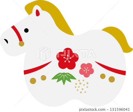 2026年令及8年馬年賀年卡圖案 馬 泥鈴插圖1 131596041