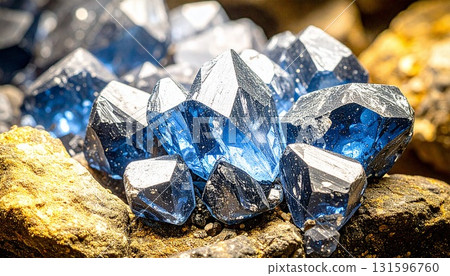 Sapphire ore that evokes the origins of gemstones 131596760