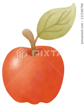 Apple autumn harvest in watercolor style of seasonal food for holiday celebration 131596799