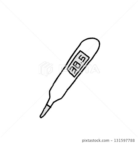 溫度計插圖（溫度顯示） 131597788