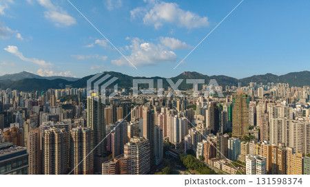 Oct 1 2025 Vibrant Street Life in Yau Tsim Mong District 131598374