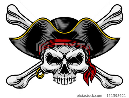 Skull Pirate Crossbones Crosssed Bones Design Skull Pirate Crossbones Crosssed Bones Design 131598621