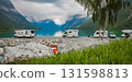 Family vacation travel RV, holiday trip in motorhome, Caravan car Vacation. 131598813