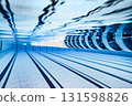 Sport swimming pool underwater background... 131598826