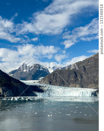 Panoramic view of Margery Glacier, Glacier Bay National Park, World Heritage Site, photographed in late August 2025 131598918